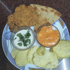 A picture of Cheese spread and aachari cheese sperad.