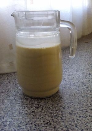 A picture of Home made creme liquor.