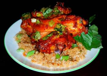 Easiest Way to Prepare Tasty Mikes Glazed Asian Chicken Over Rice