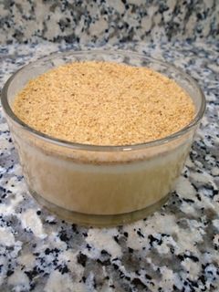Una foto de Panacota de turrón