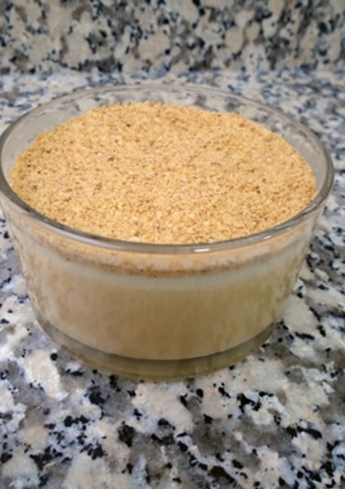 Una foto de Panacota de turrón