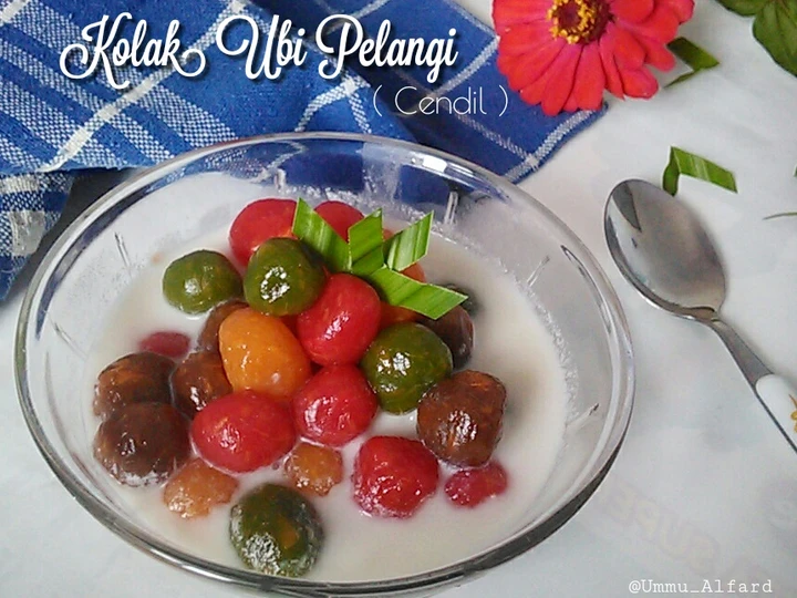 Langkah Gampang Membikin Resep Kolak Ubi Pelangi (Cendil) yang Lezat Anti Ribet, Mantap