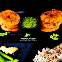 A picture of Red Poha Vada - Red Aval Vadai.