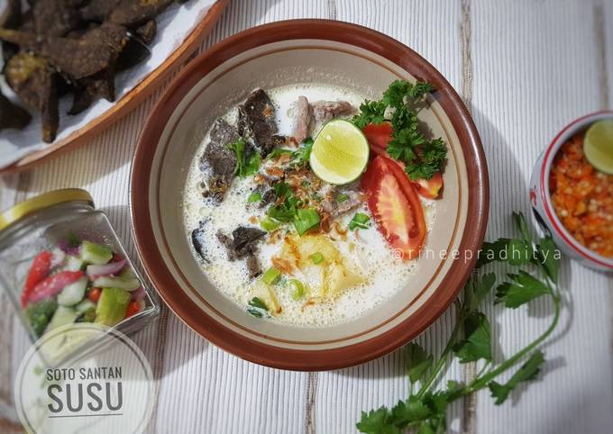 Soto betawi kuah santan susu