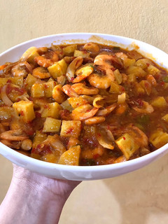 Foto resep Udang kentang saus padang