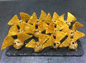 Foto principal de Murciélagos 🦇 de queso 🧀 para Halloween 🎃