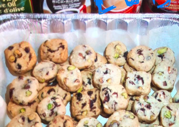 Resep Pistachio cranberry cookies Anti Gagal