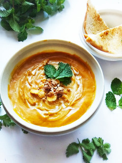 A picture of Vegan Sweet Potato Soup.