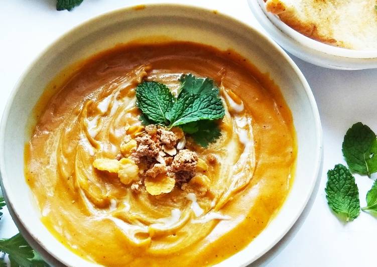 Steps to Prepare Favorite Vegan Sweet Potato Soup