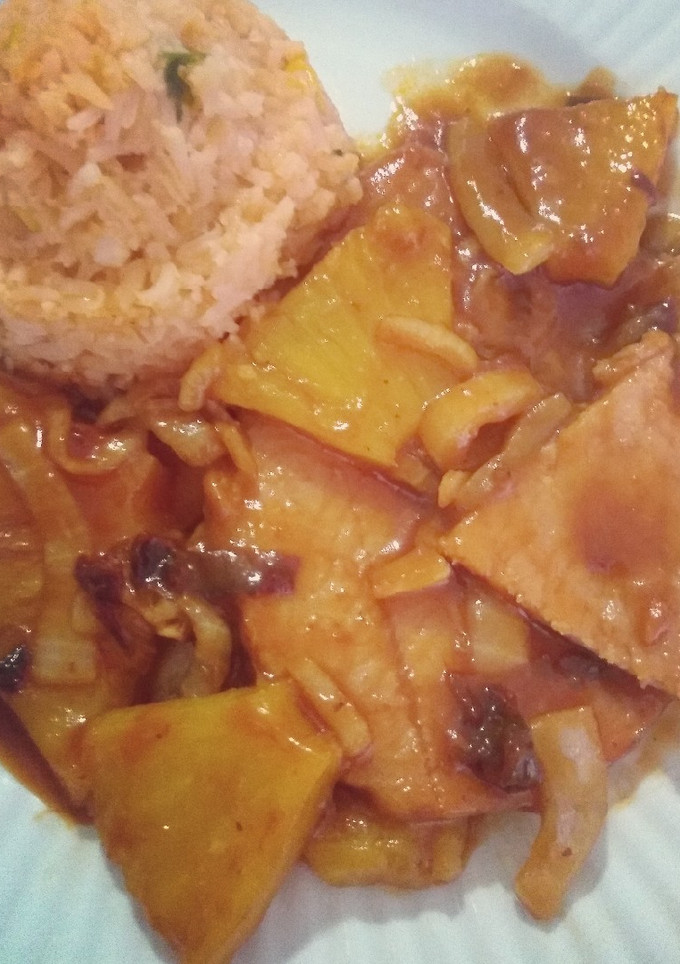Una foto de Chuletas en salsa de chipotle