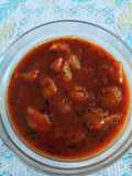 Sweet and Spicy Raw Mango Curry with Jaggery