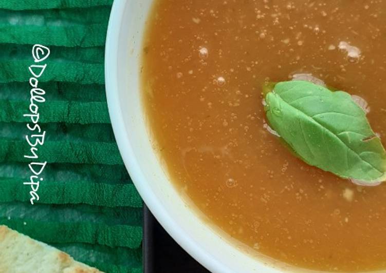 Steps to Cook Delicious Pumpkin drumstick soup