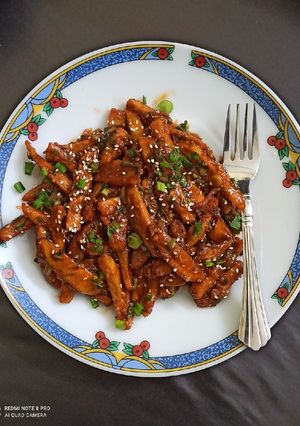A picture of Honey Chilli Potato.