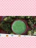 Dhania moongra & mirchi chutney