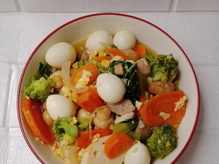 Easy Ways Prepare Recipes Capcay Kuah Kentel the Delicious Delicious.
