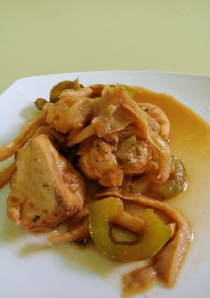 Foto resep Ayam jamur teriyaki