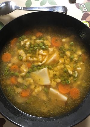 Zölborsóleves másképp recept fotója