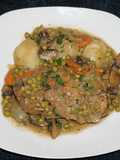 Braised Chicken Thighs with Mushrooms and Peas (Jon Style)