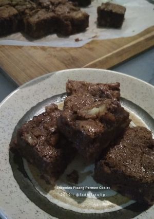 Foto resep Brownies Pisang Permen Coklat (gluten-free)