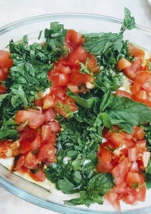 صورة لوصفة فول باللبن و الطحينة