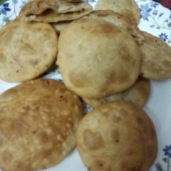A picture of Sattu Kachori.