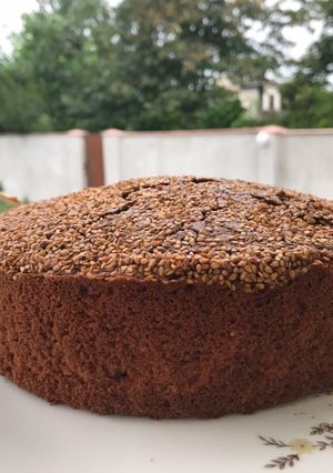 عکسی از دستور کیک ساده دو رنگ