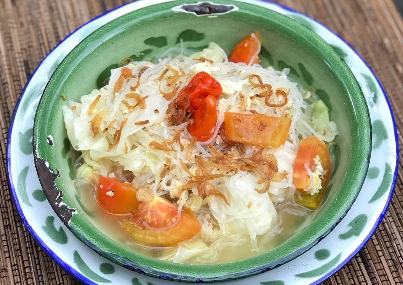 Bihun jagung kuah, rendah kalori