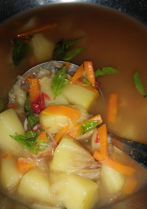 Foto resep Sayur sukun masak asam