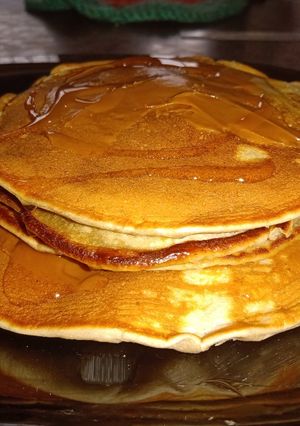 Una foto de Hotcakes de banana