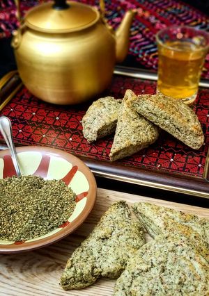 A picture of Za'atar scones.