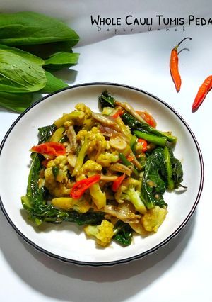 Foto resep Whole Cauliflower Tumis Pedas