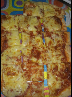 Una foto de Pizza Con Mozzarella