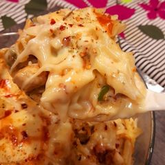 Chicken baked pasta A picture of Chicken baked pasta.
