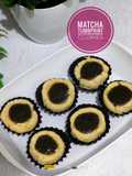 Matcha tumbprint cookies