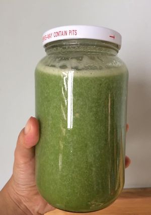 Hình của món Sốt hải sản xanh.