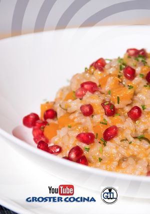 Una foto de Arroz cremoso con granada EP. 49