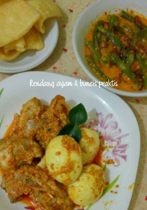 Foto resep Rendang ayam & sayur praktis ala ibu ku 🍲🍜