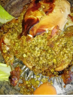 صورة لوصفة دجاج محشي فريكة