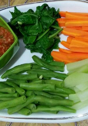 Foto resep Lalapan sehat + sambal terasi