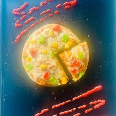Instant Wheat PavBhaji Pizza 🍕 Leftover Pavbhaji Pizza 🍕 A picture of Instant Wheat PavBhaji Pizza 🍕 Leftover Pavbhaji Pizza 🍕.