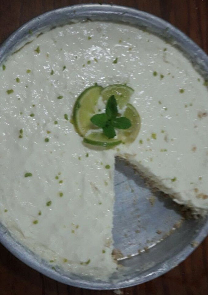 Una foto de Cheesecake de Limón Sin Horno