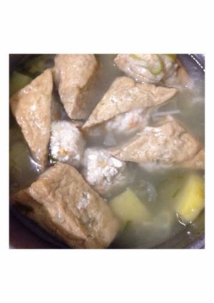 Foto resep Kuah Tahu Bakso Ayam