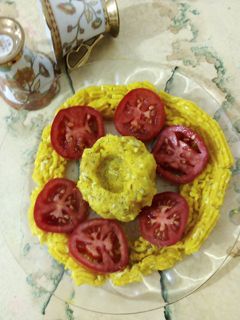 عکسی از دستور پوره ی سیب زمینی و تخم مرغ 🥔🥔🥚🥚