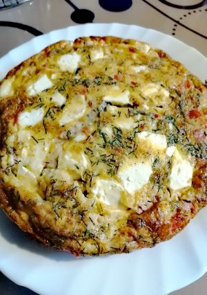 O poză a rețetei Omletă țărănească la cuptor.