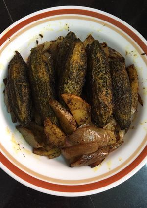 A picture of Bharwan (Stuffed) Karela.