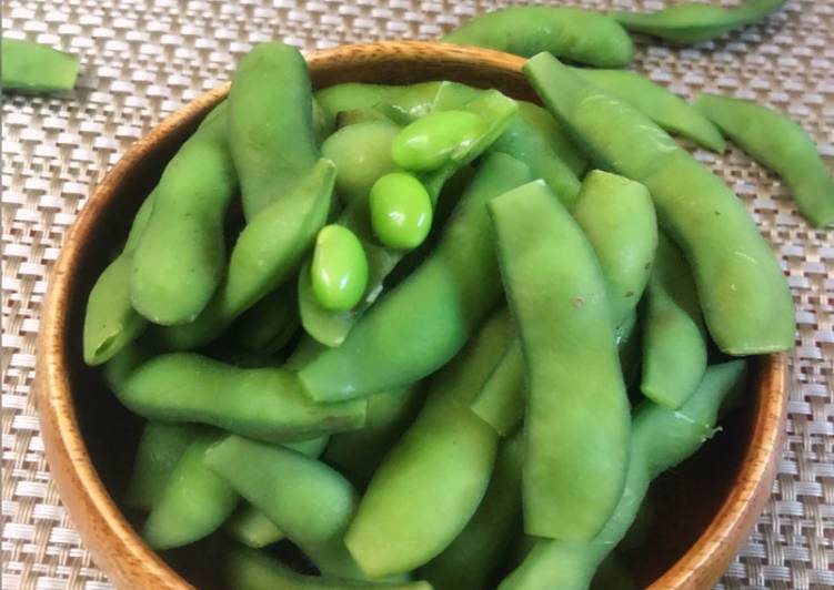Cara Campuran saat makan malamCara Memasak Edamame