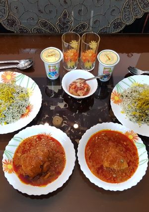عکسی از دستور سبزی پلو با مرغ