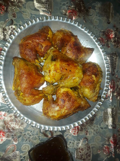 عکسی از دستور مرغ سرخ شده