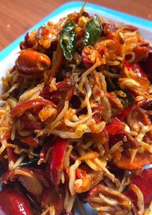 Foto resep Tumis kulit melinjo