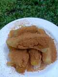 Pisang goreng empuk toping gula aren bubuk